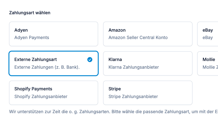 Diese exotische Zahlungsplattform?