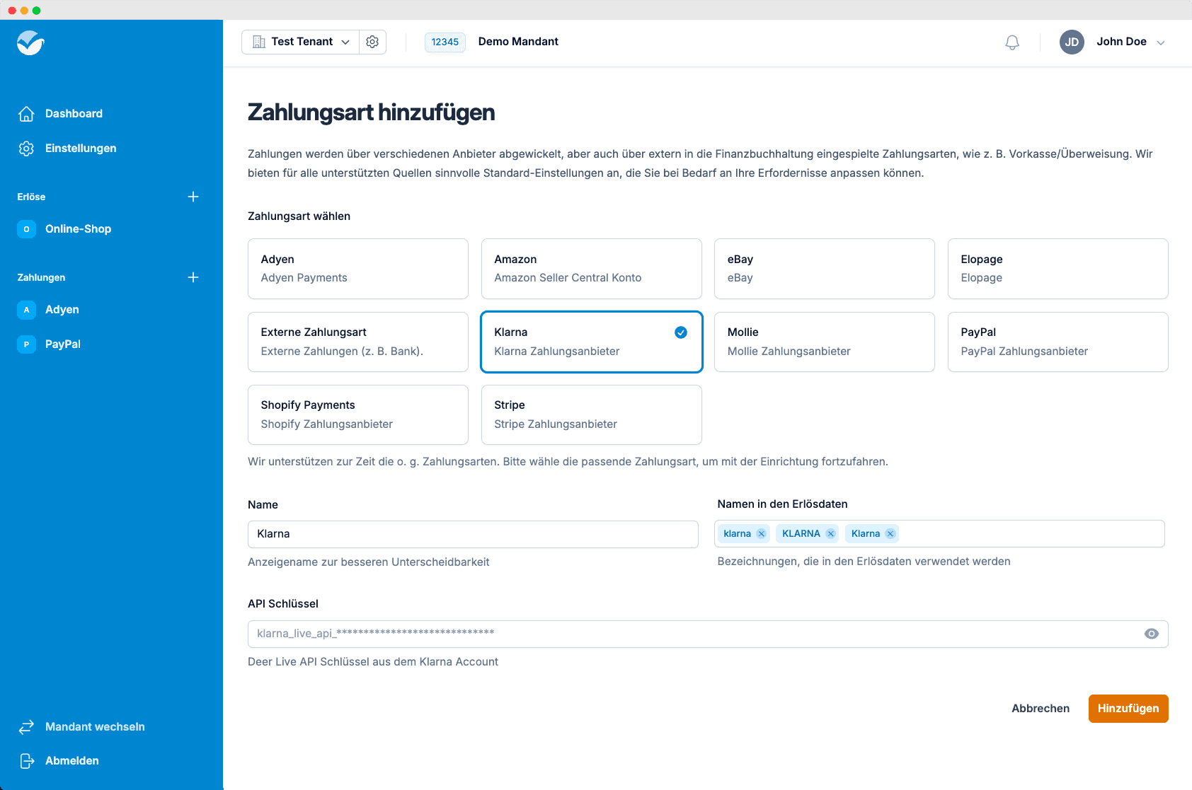 Einfache Integration