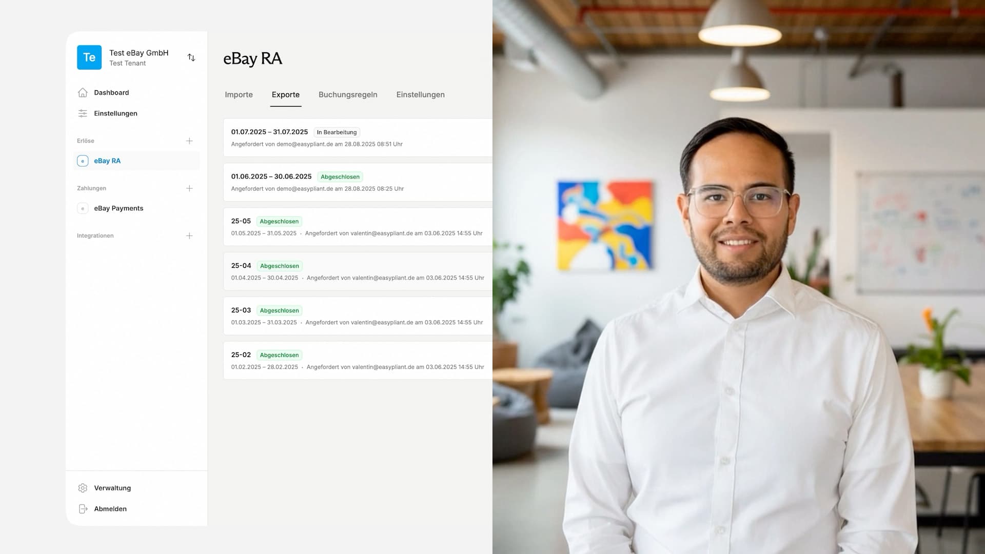 Video Vorschau: Automatisierte eBay DATEV-Buchhaltung – eBay API Schnittstelle